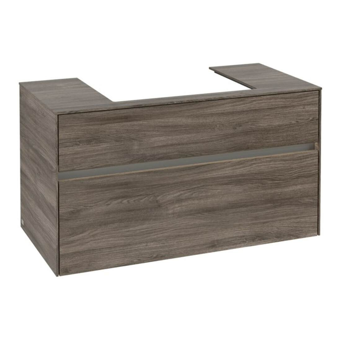 V&B Waschtischunterschrank Collaro 100x54,8x50cm, WT mi, LED 7,3 W, st. Oa