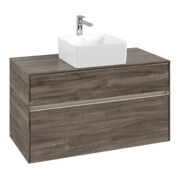 V&B Waschtischunterschrank Collaro 100x54,8x50cm, WT mi, LED 7,3 W, st. Oa