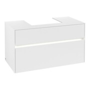 V&B Waschtischunterschrank Collaro 100x54,8x50cm, WT mi, LED 7,3 W, wh. ma