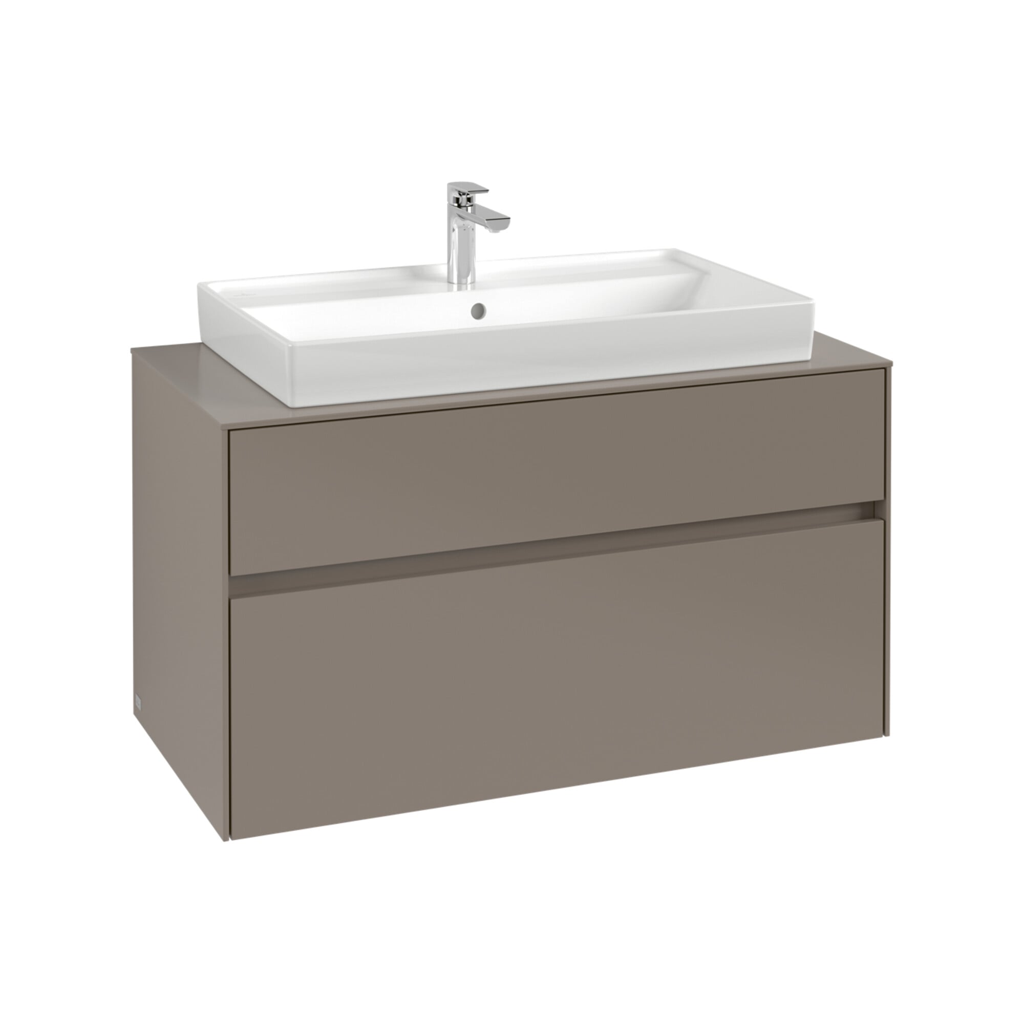 V&B Waschtischunterschrank Collaro 100x54,8x50cm, WT mi, LED 7,3 W, wine r ; Villeroy & Boch