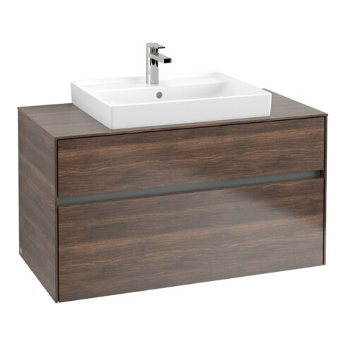 V&B Waschtischunterschrank Collaro 100x54,8x50cm, WT mittig, arizona oak