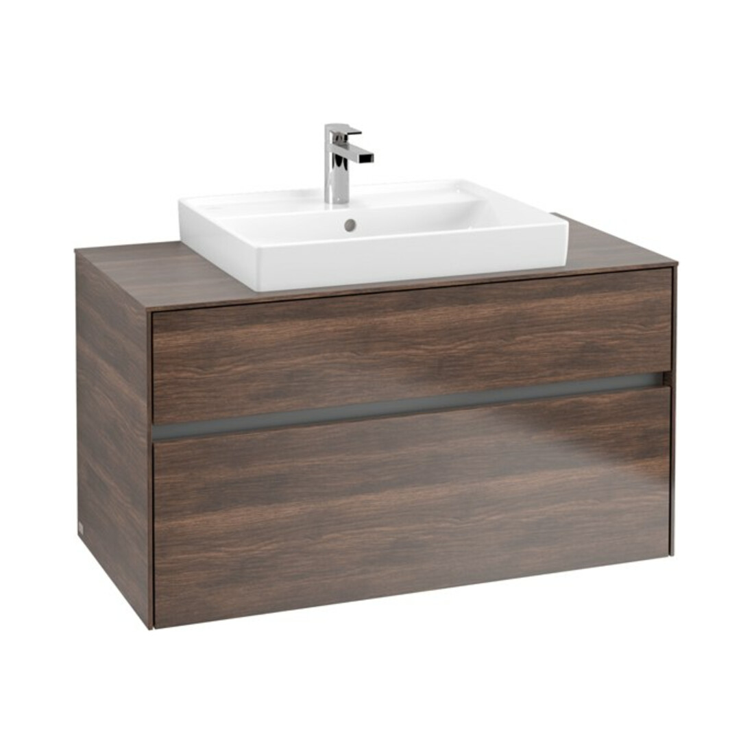 V&B Waschtischunterschrank Collaro 100x54,8x50cm, WT mittig, arizona oak
