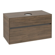 V&B Waschtischunterschrank Collaro 100x54,8x50cm, WT mittig, Arizona Oak