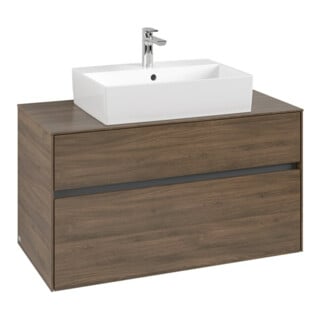 V&B Waschtischunterschrank Collaro 100x54,8x50cm, WT mittig, arizona oak