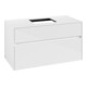 V&B Waschtischunterschrank Collaro 100x54,8x50cm, WT mittig, glossy white-3