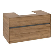 V&B Waschtischunterschrank Collaro 100x54,8x50cm, WT mittig, kansas oak