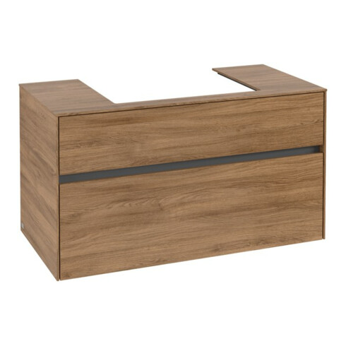 V&B Waschtischunterschrank Collaro 100x54,8x50cm, WT mittig, kansas oak