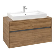 V&B Waschtischunterschrank Collaro 100x54,8x50cm, WT mittig, kansas oak-3