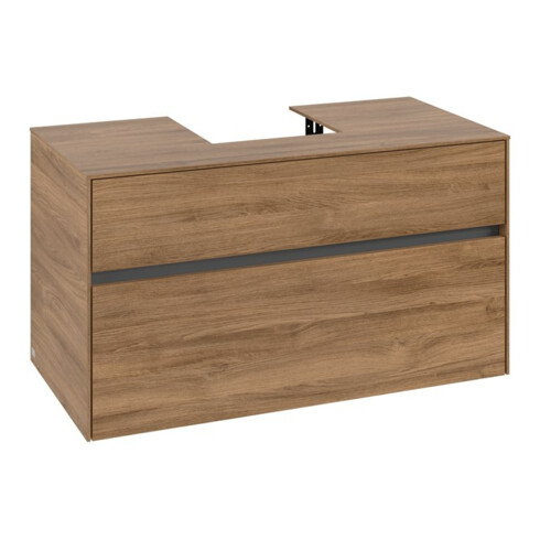 V&B Waschtischunterschrank Collaro 100x54,8x50cm, WT mittig, kansas oak