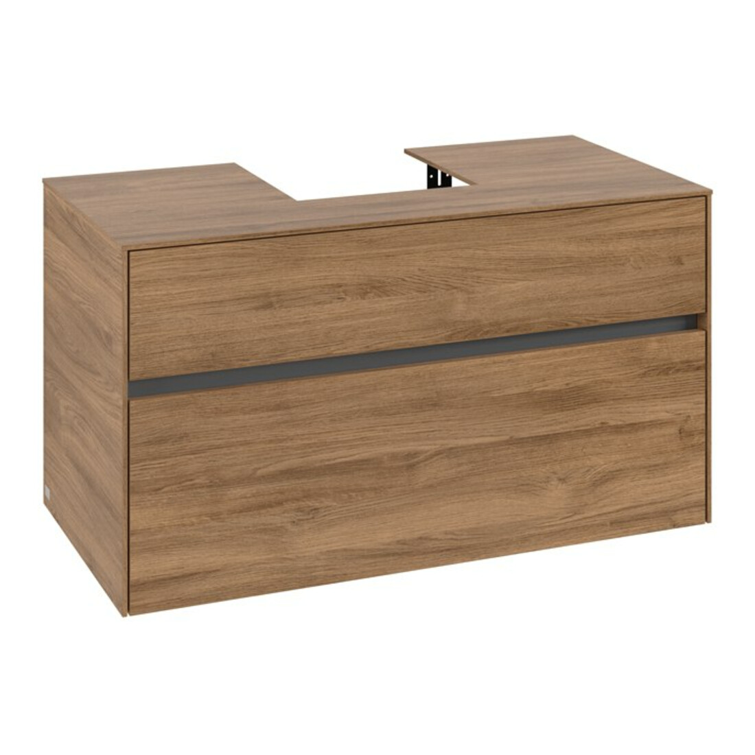 V&B Waschtischunterschrank Collaro 100x54,8x50cm, WT mittig, kansas oak