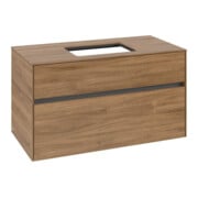 V&B Waschtischunterschrank Collaro 100x54,8x50cm, WT mittig, kansas oak-4