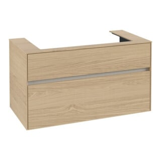 V&B Waschtischunterschrank Collaro 100x54,8x50cm, WT mittig, nordic oak