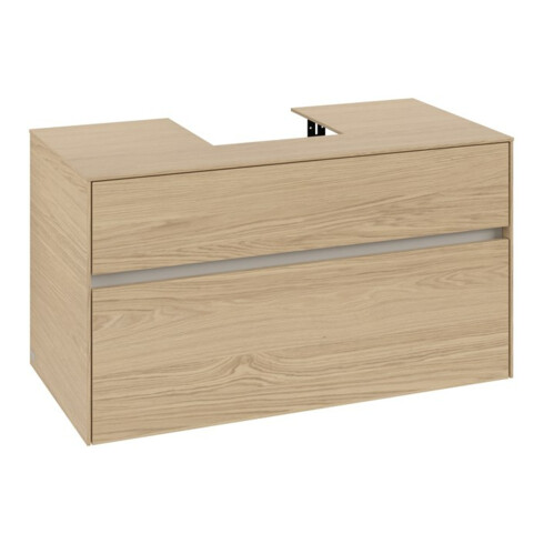 V&B Waschtischunterschrank Collaro 100x54,8x50cm, WT mittig, nordic oak