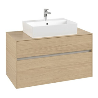 V&B Waschtischunterschrank Collaro 100x54,8x50cm, WT mittig, nordic oak