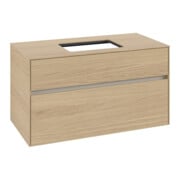 V&B Waschtischunterschrank Collaro 100x54,8x50cm, WT mittig, nordic oak-3