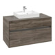 V&B Waschtischunterschrank Collaro 100x54,8x50cm, WT mittig, stone oak-1
