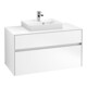 V&B Waschtischunterschrank Collaro 100x54,8x50cm, WT mittig, white matt-4