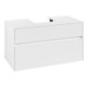 V&B Waschtischunterschrank Collaro 100x54,8x50cm, WT mittig, white matt-1