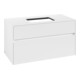 V&B Waschtischunterschrank Collaro 100x54,8x50cm, WT mittig, white matt-1