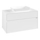 V&B Waschtischunterschrank Collaro 100x54,8x50cm, WT mittig, white matt-3