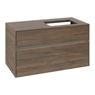 V&B Waschtischunterschrank Collaro 100x54,8x50cm, WT r, LED 7,3 W, Ariz. Oa