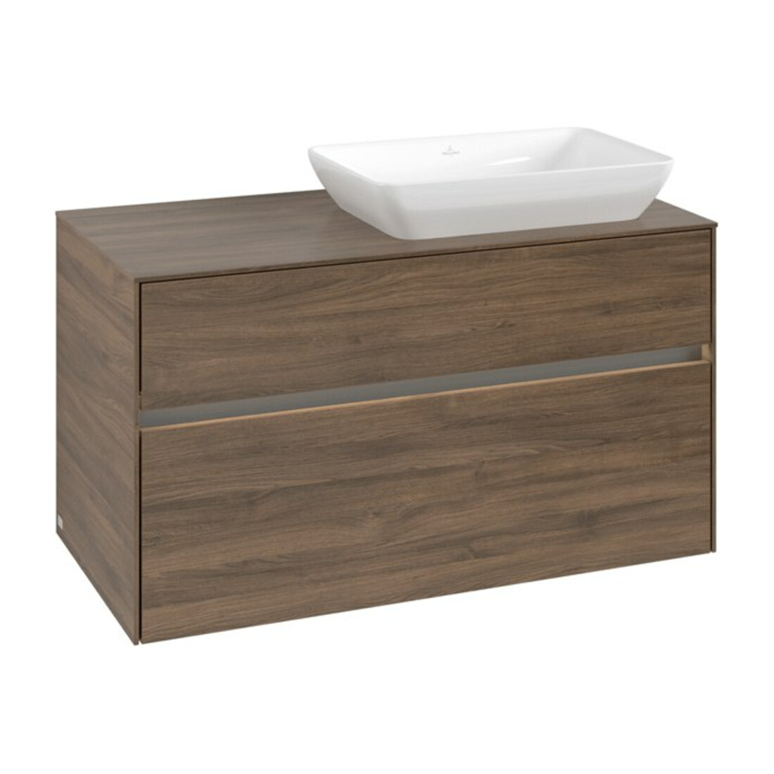 V&B Waschtischunterschrank Collaro 100x54,8x50cm, WT r, LED 7,3 W, Ariz. Oa