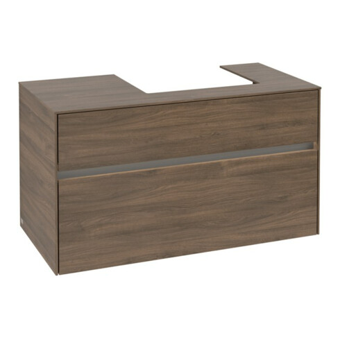 V&B Waschtischunterschrank Collaro 100x54,8x50cm, WT r, LED 7,3 W, Ariz. Oa