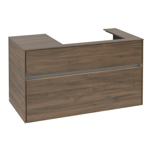 V&B Waschtischunterschrank Collaro 100x54,8x50cm, WT r, LED 7,3 W, Ariz. Oa