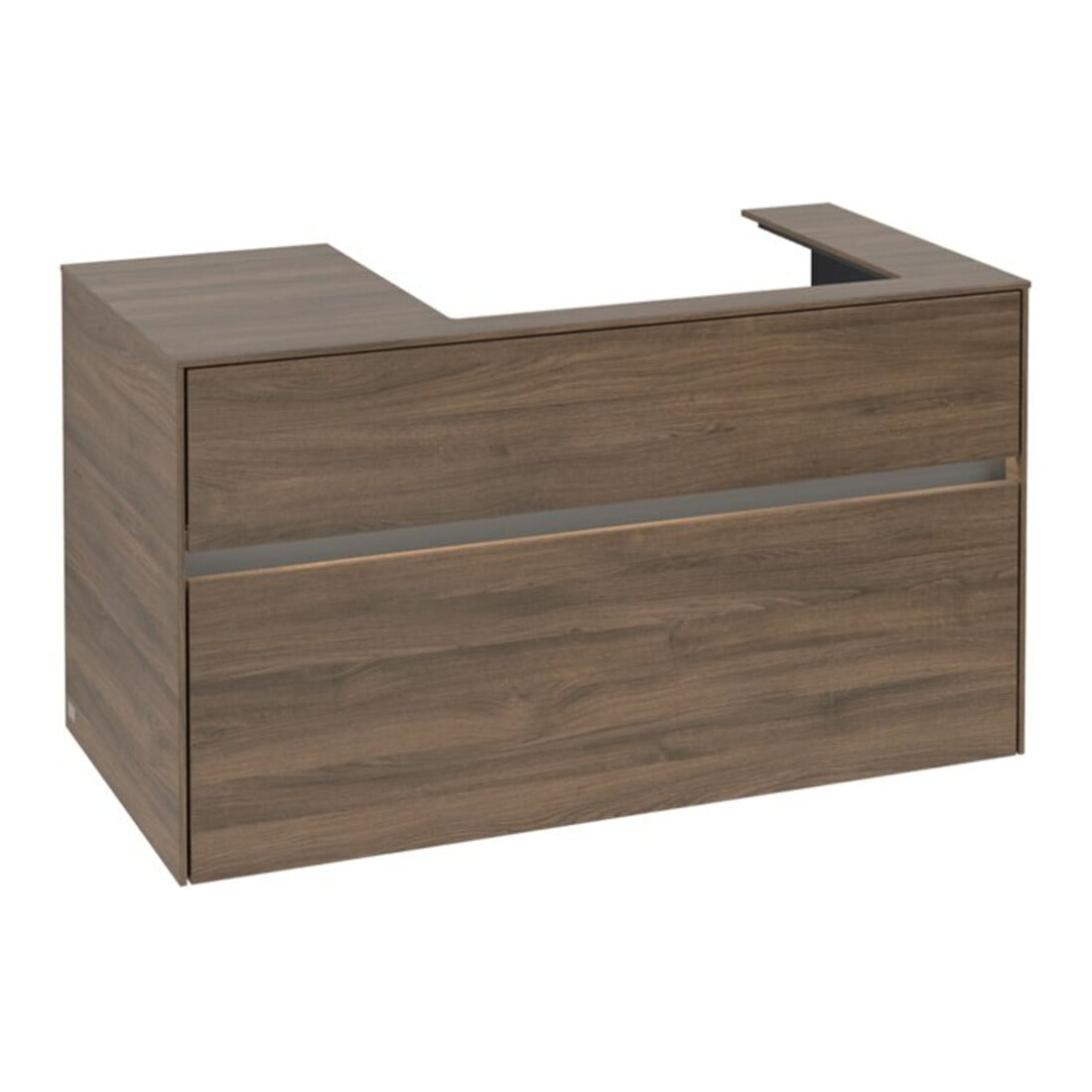 V&B Waschtischunterschrank Collaro 100x54,8x50cm, WT r, LED 7,3 W, Ariz. Oa