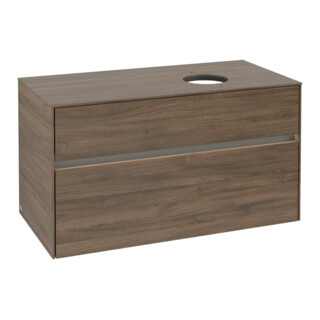 V&B Waschtischunterschrank Collaro 100x54,8x50cm, WT r, LED 7,3 W, Ariz. Oa