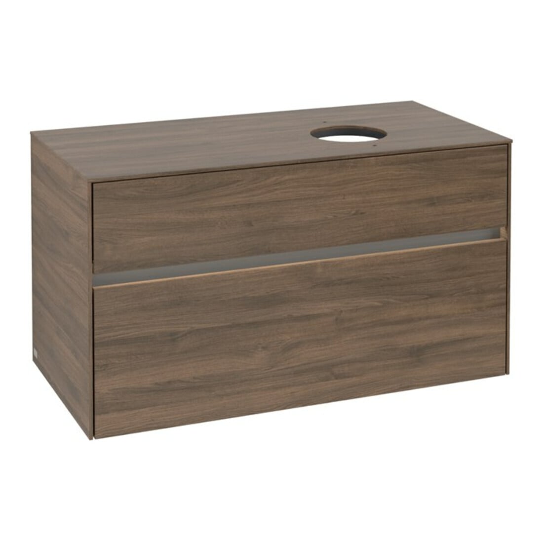V&B Waschtischunterschrank Collaro 100x54,8x50cm, WT r, LED 7,3 W, Ariz. Oa