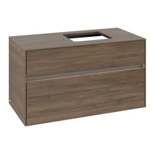 V&B Waschtischunterschrank Collaro 100x54,8x50cm, WT r, LED 7,3 W, Ariz. Oa