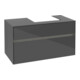V&B Waschtischunterschrank Collaro 100x54,8x50cm, WT r, LED 7,3 W, glo Gr-3