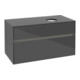 V&B Waschtischunterschrank Collaro 100x54,8x50cm, WT r, LED 7,3 W, glo Gr-3