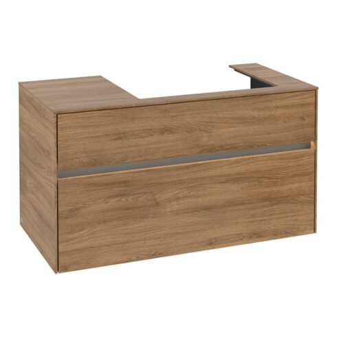 V&B Waschtischunterschrank Collaro 100x54,8x50cm, WT r, LED 7,3 W, Kan Oa