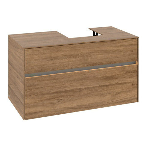 V&B Waschtischunterschrank Collaro 100x54,8x50cm, WT r, LED 7,3 W, Kan Oa