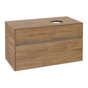 V&B Waschtischunterschrank Collaro 100x54,8x50cm, WT r, LED 7,3 W, Kan Oa-4