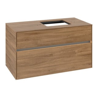 V&B Waschtischunterschrank Collaro 100x54,8x50cm, WT r, LED 7,3 W, Kan Oa