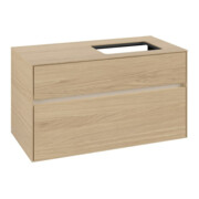 V&B Waschtischunterschrank Collaro 100x54,8x50cm, WT r, LED 7,3 W, Nord Oa-4