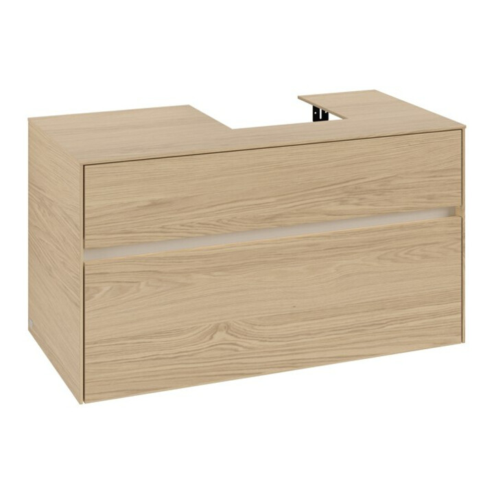 V&B Waschtischunterschrank Collaro 100x54,8x50cm, WT r, LED 7,3 W, Nord Oa