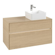 V&B Waschtischunterschrank Collaro 100x54,8x50cm, WT r, LED 7,3 W, Nord Oa