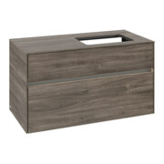 V&B Waschtischunterschrank Collaro 100x54,8x50cm, WT r, LED 7,3 W, st. Oa-3