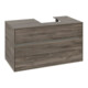 V&B Waschtischunterschrank Collaro 100x54,8x50cm, WT r, LED 7,3 W, st. Oa-1