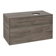 V&B Waschtischunterschrank Collaro 100x54,8x50cm, WT r, LED 7,3 W, st. Oa-3