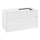 V&B Waschtischunterschrank Collaro 100x54,8x50cm, WT r, LED 7,3 W, wh. ma-1