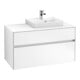 V&B Waschtischunterschrank Collaro 100x54,8x50cm, WT r, LED 7,3 W, wh. ma-4