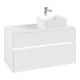 V&B Waschtischunterschrank Collaro 100x54,8x50cm, WT r, LED 7,3 W, wh. ma-1