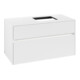 V&B Waschtischunterschrank Collaro 100x54,8x50cm, WT r, LED 7,3 W, wh. ma-1