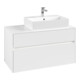 V&B Waschtischunterschrank Collaro 100x54,8x50cm, WT r, LED 7,3 W, wh. ma-3