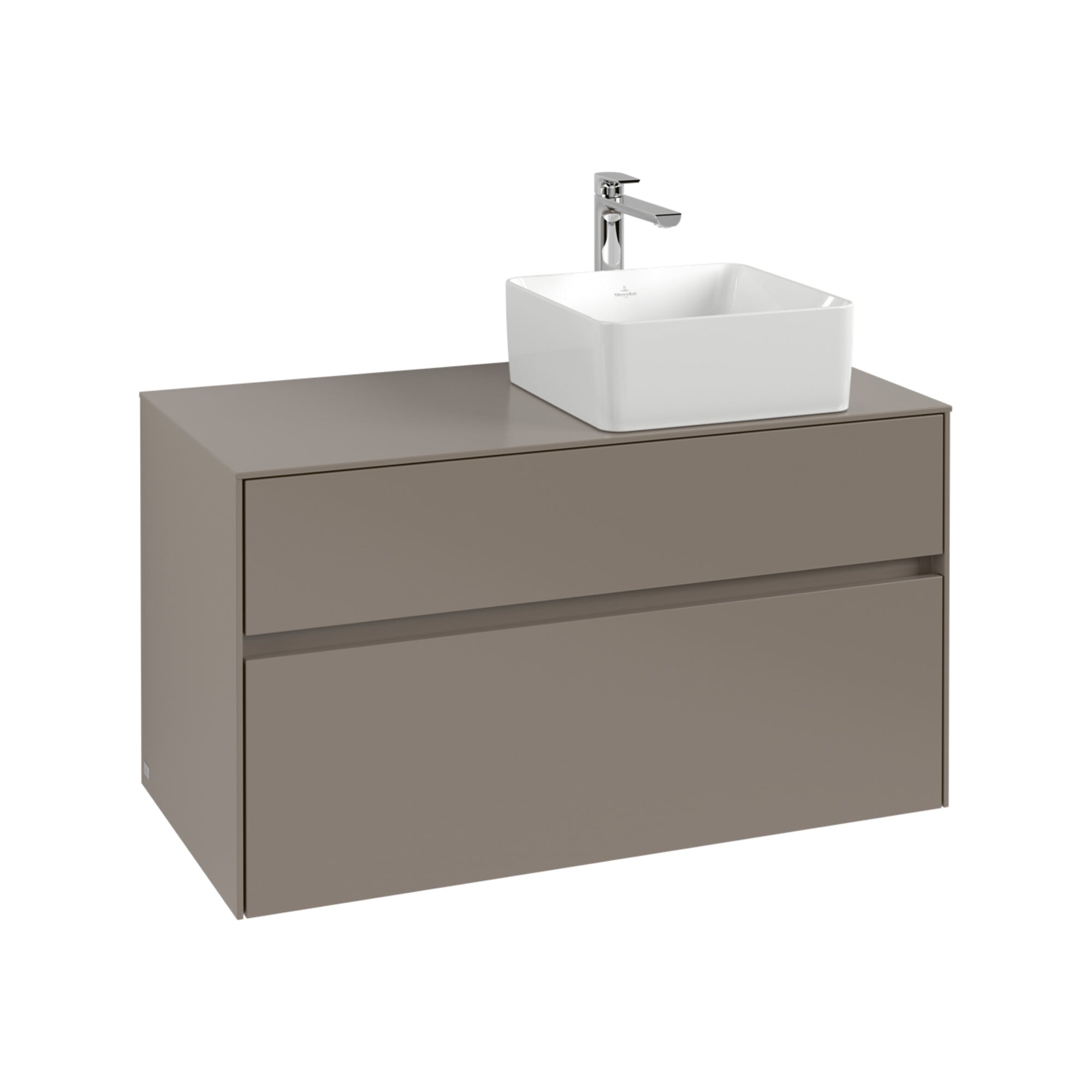 V&B Waschtischunterschrank Collaro 100x54,8x50cm, WT r, LED 7,3 W, wine r ; Villeroy & Boch